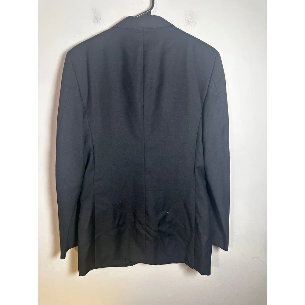 J.Crew Thompson Black Wool Blend Two Button Blazer‎ Sport Coat Mens 38R A1573
